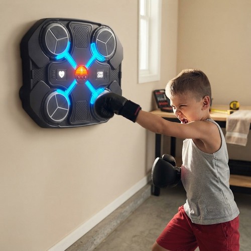 Interactive music boxing - music,